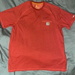 Orange Carhartt Tshirt. Size L